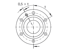 推力角接觸球軸承 ZKLF1762-2RS, 雙向，螺釘安裝，兩側唇密封