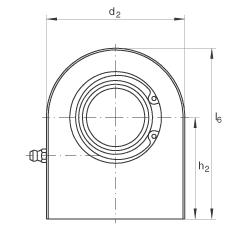 液壓桿端軸承 GF25-DO, 根據(jù) DIN ISO 12 240-4 標(biāo)準(zhǔn)，帶焊接面，需維護(hù)